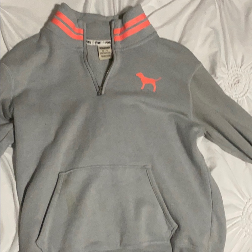 Pink half zip jacket